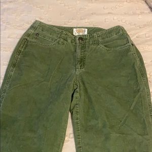 GREEN COURDORY JEANS!